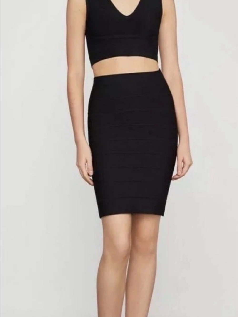 BCBG Black Bandage Pencil Skirt NWT